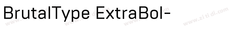 BrutalType ExtraBol字体转换